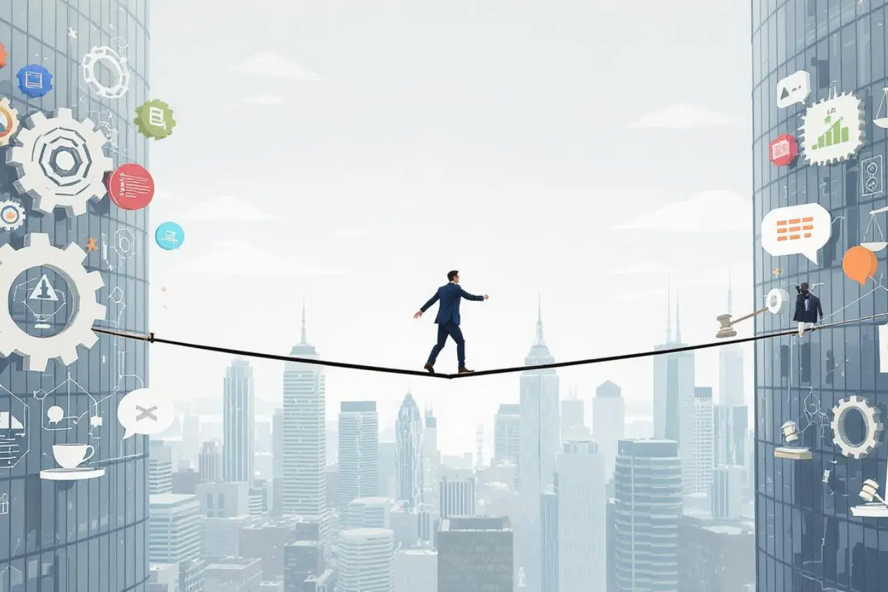 Corporate Tightrope Balancing Politics and Business Principles